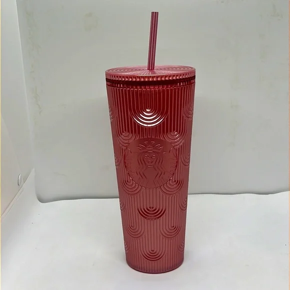 Starbucks 24oz Art Deco Design Tumbler, Lid with Straw - Picture 2 of 4